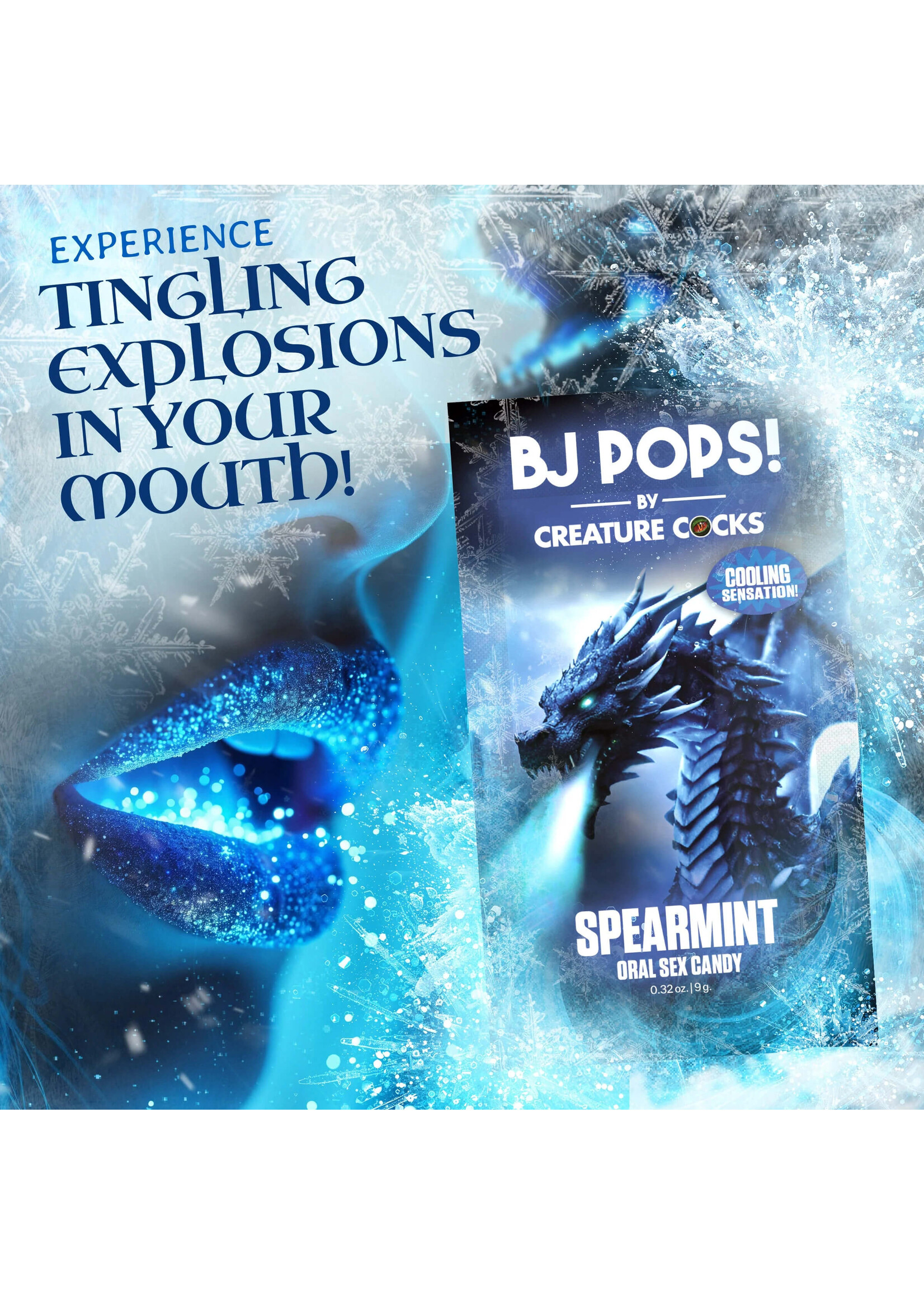 Creature Cocks Creature Cocks CC Bj Pops! - Cooling Spearmint