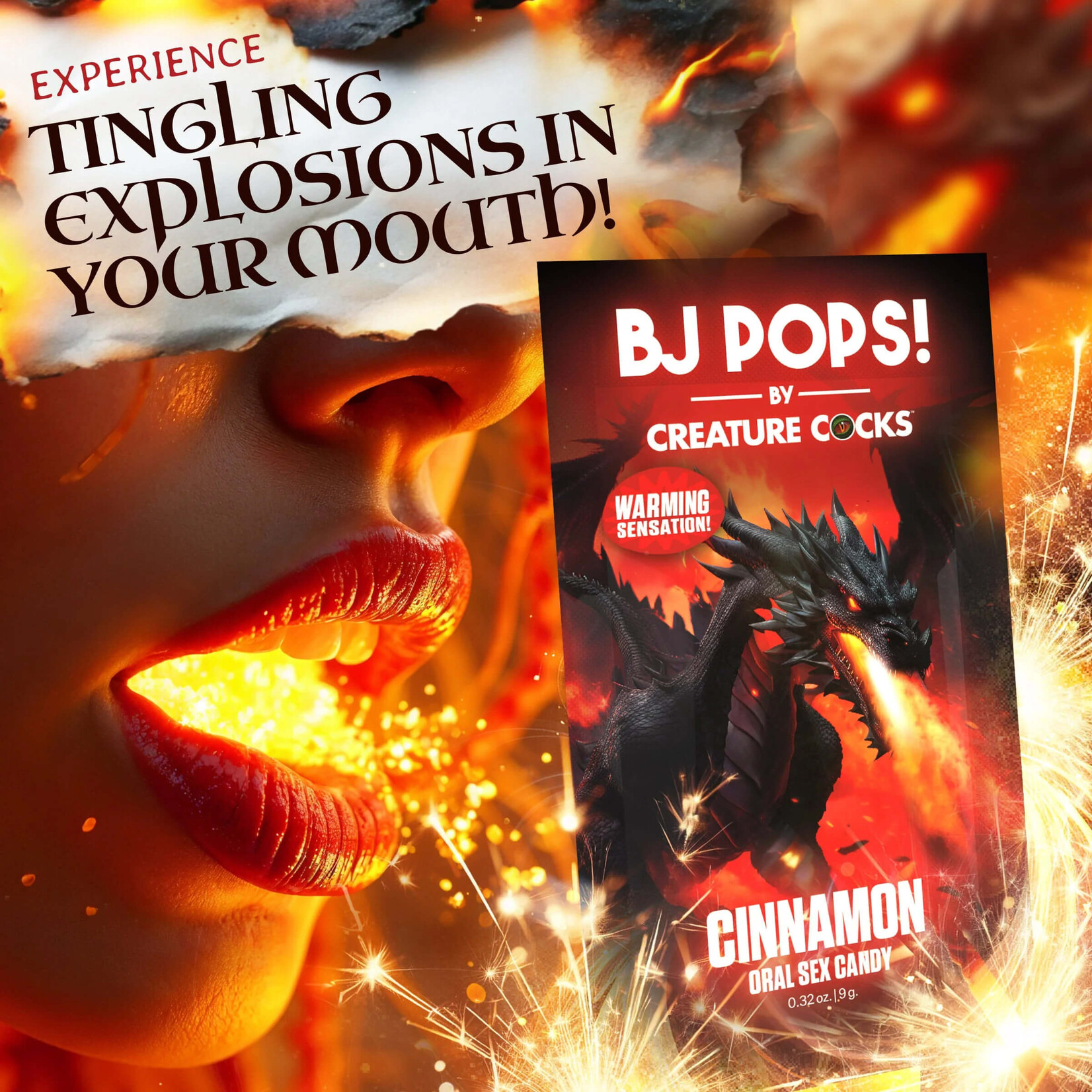 Creature Cocks Creature Cocks CC Bj Pops! - Warming Cinnamon