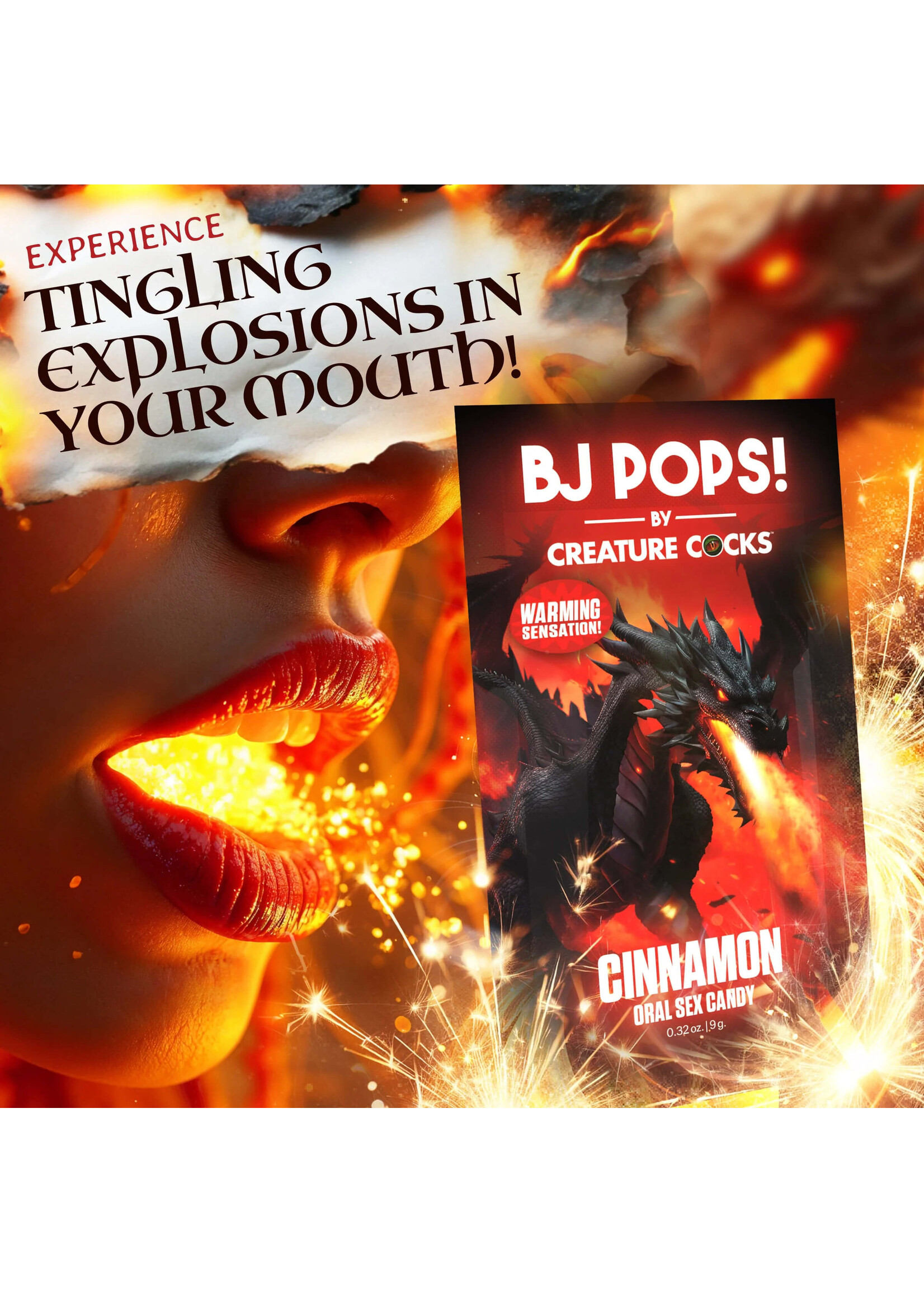 Creature Cocks Creature Cocks CC Bj Pops! - Warming Cinnamon