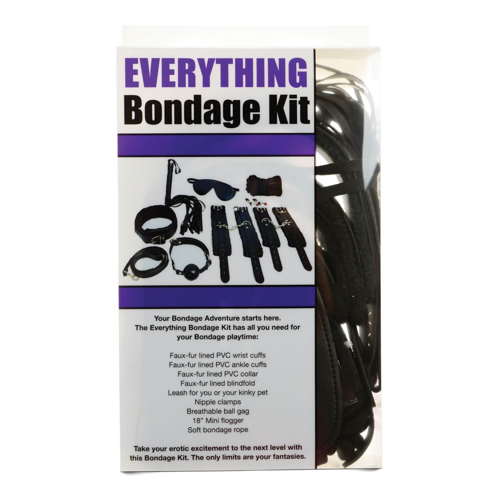 Plesur Plesur Everything Bondage 12 Piece Kit - Black
