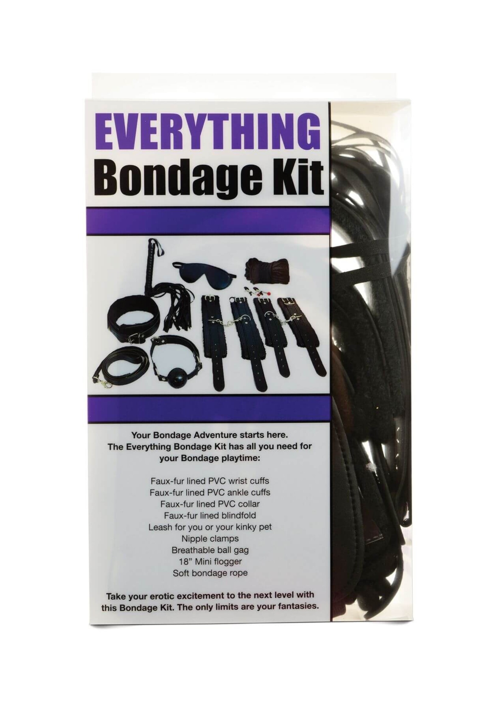 Plesur Plesur Everything Bondage 12 Piece Kit - Black