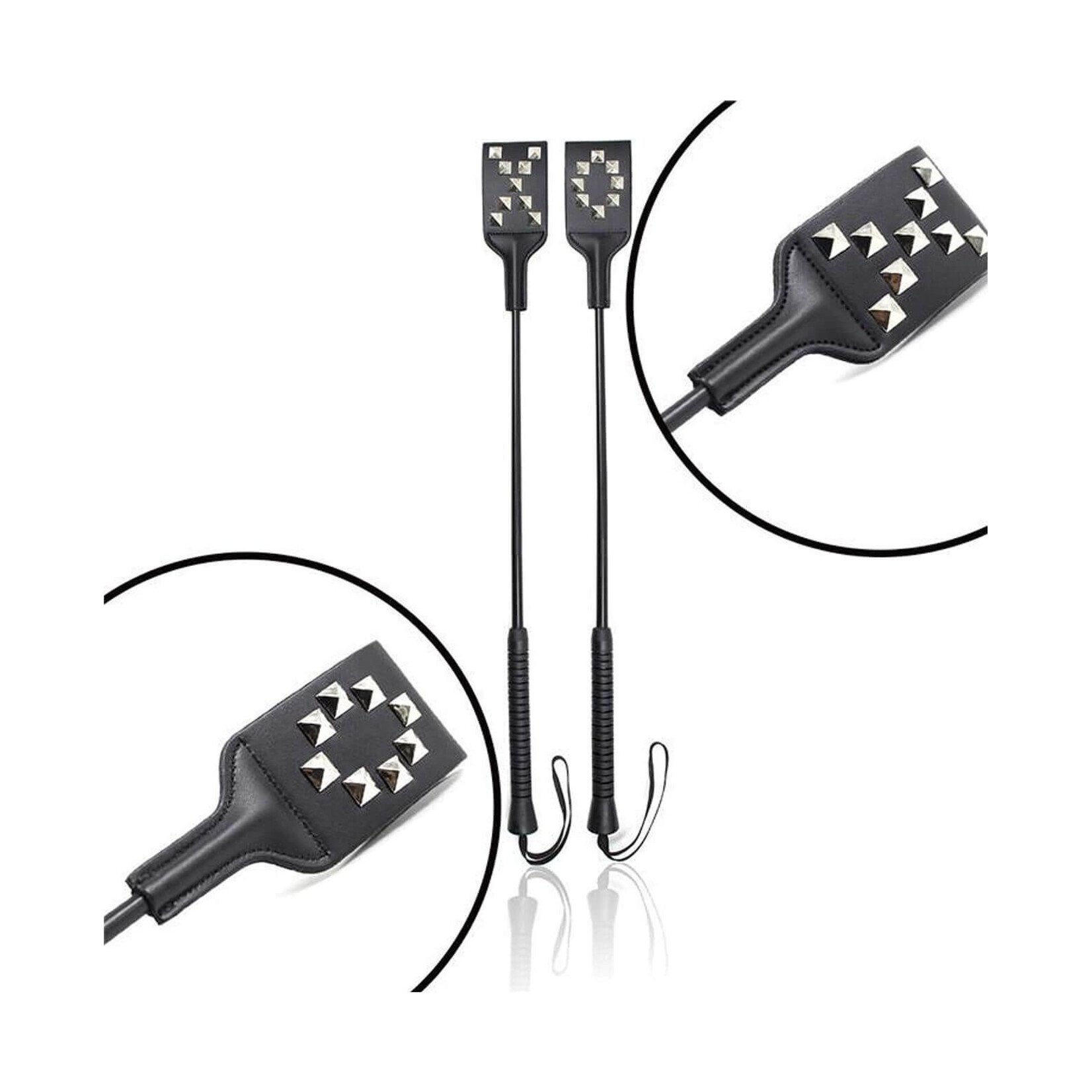 Plesur Plesur XO Studded PVC Crop - Black