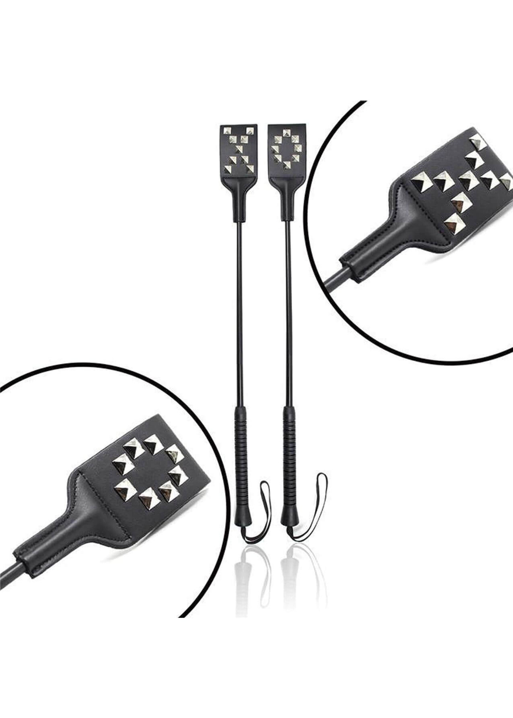 Plesur Plesur XO Studded PVC Crop - Black