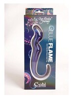 Cristal Cristal Blue Flame Curved Glass Dildo - Purple