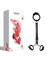 Kinky Play Box Kinky Play Box Locking Harness Collar to Wrist Restraints - Black