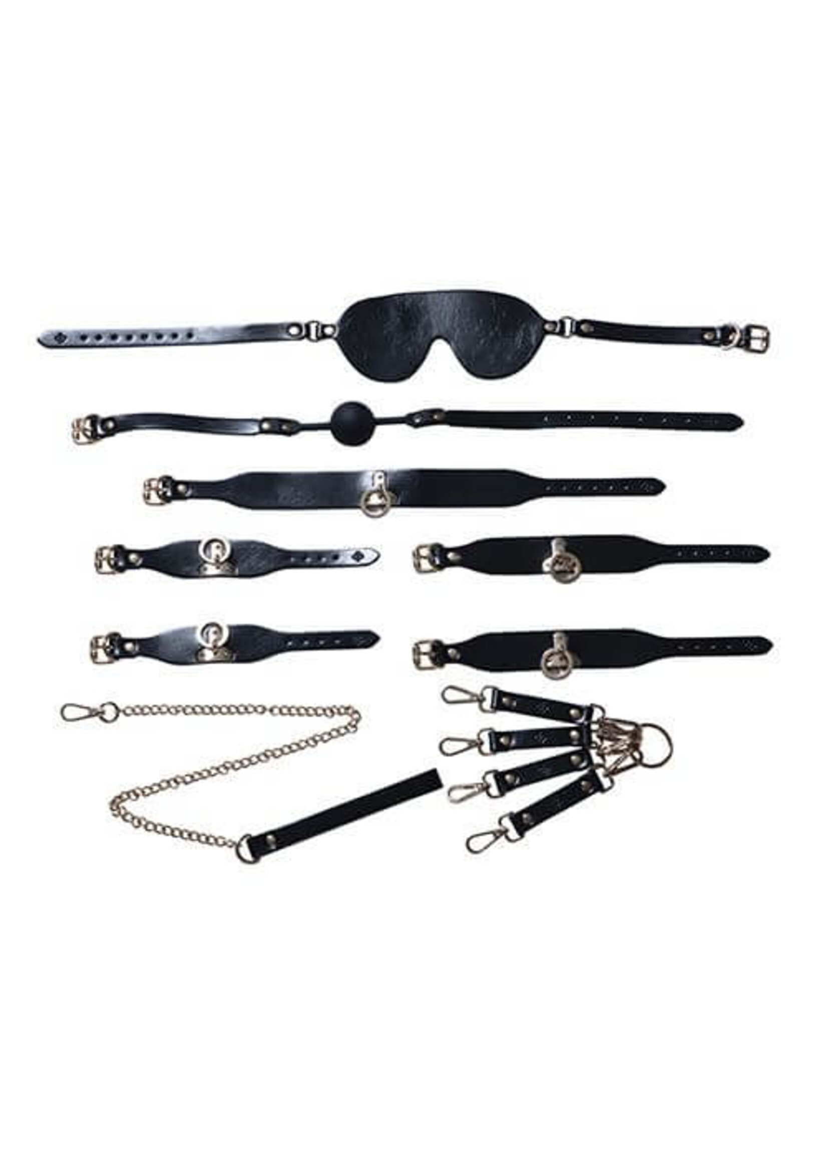 Kinky Play Box Kinky Play Box BDSM Kit 5 Piece Bondage Set - Black