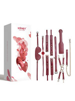 Kinky Play Box Kinky Play Box Red Passion 8 pc Set Bondage Kit - Red