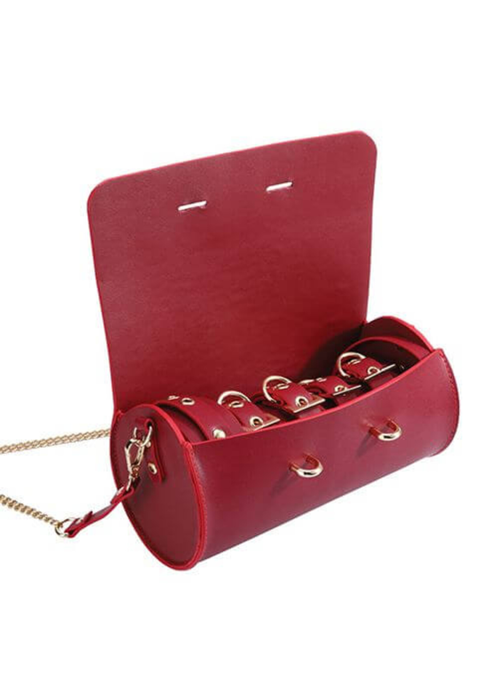 Kinky Play Box Kinky Play Box Federico Luxurious Leather Restraint Kit - Red
