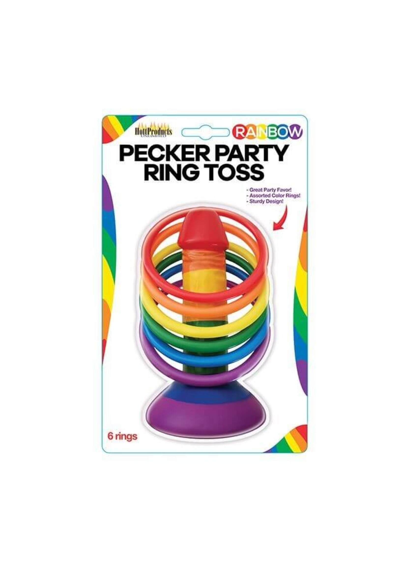 Rainbow Pecker Party Ring Toss