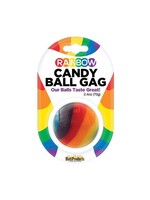 Rainbow Candy Ball Gag - Strawberry