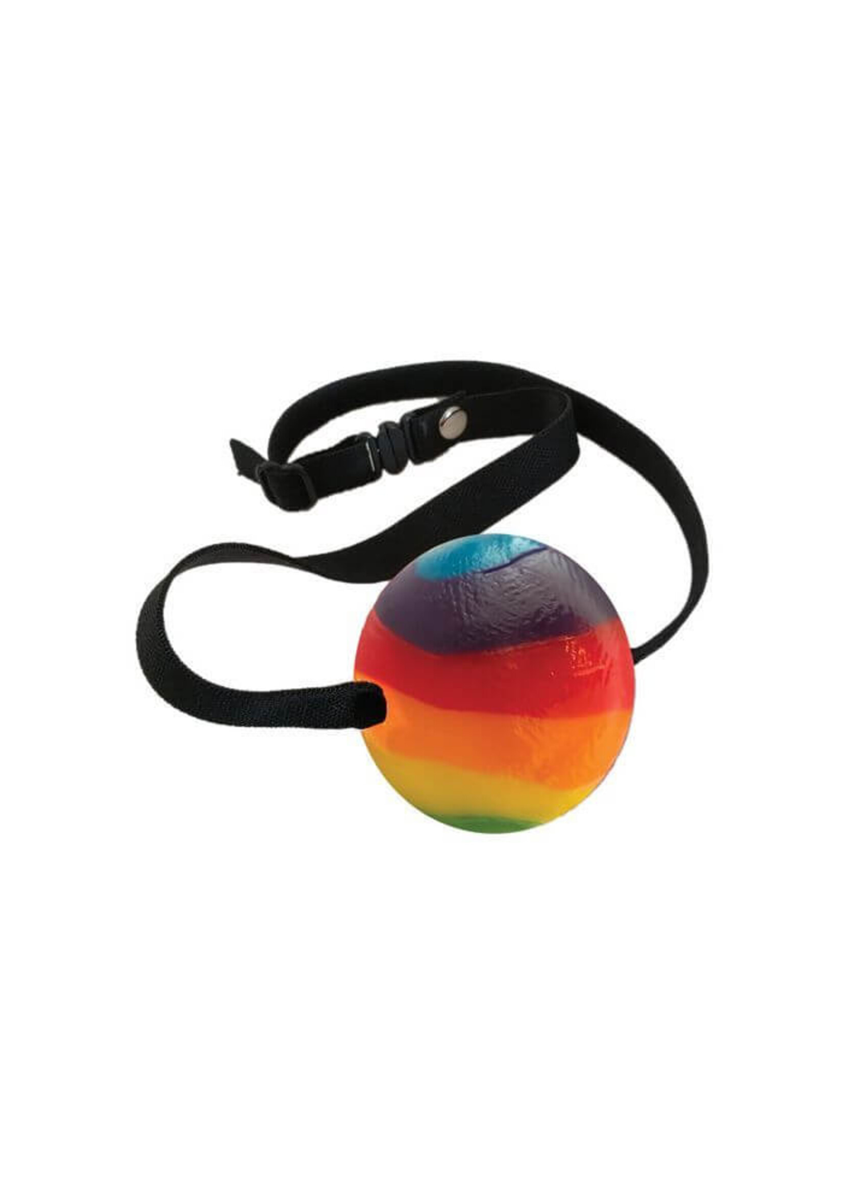 Rainbow Candy Ball Gag - Strawberry