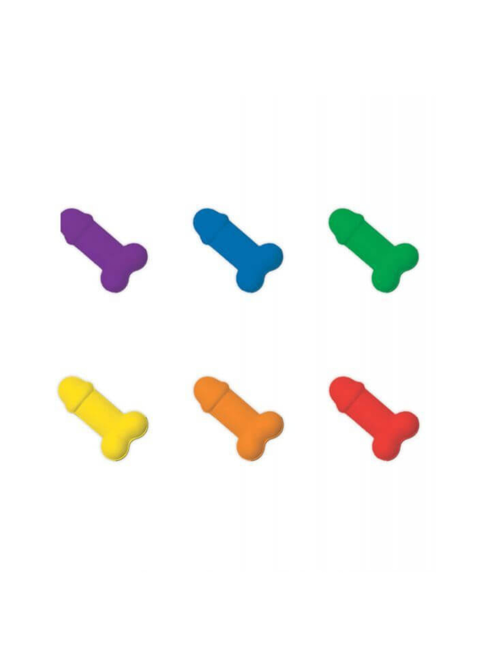 Rainbow Pecker Shape Candies in Tin-Carded