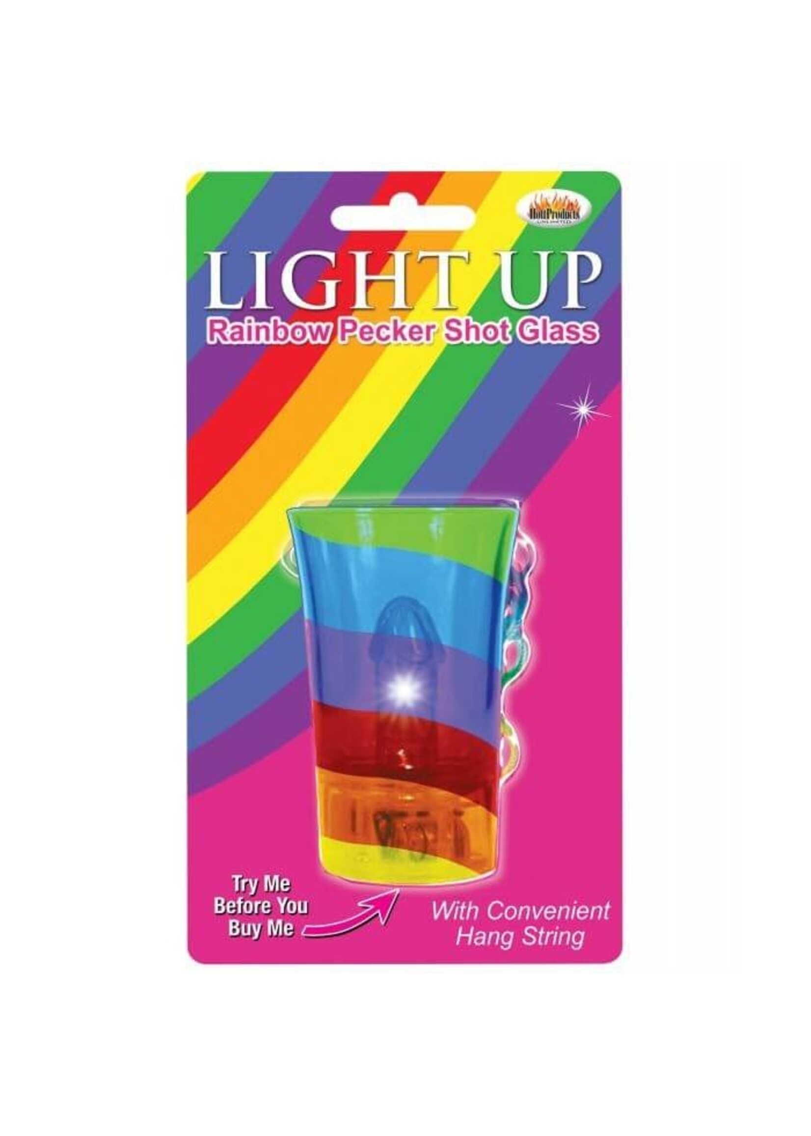 Light Up Rainbow Pecker Shot Glass
