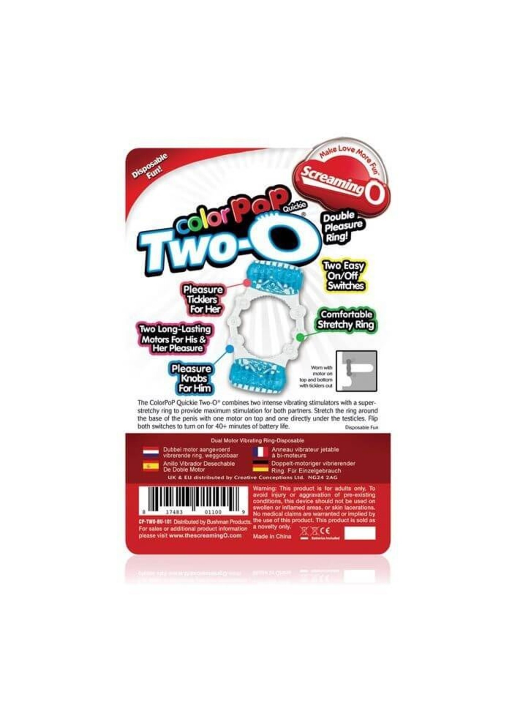 Screaming O Color Pop Quickie Two-O - Blue