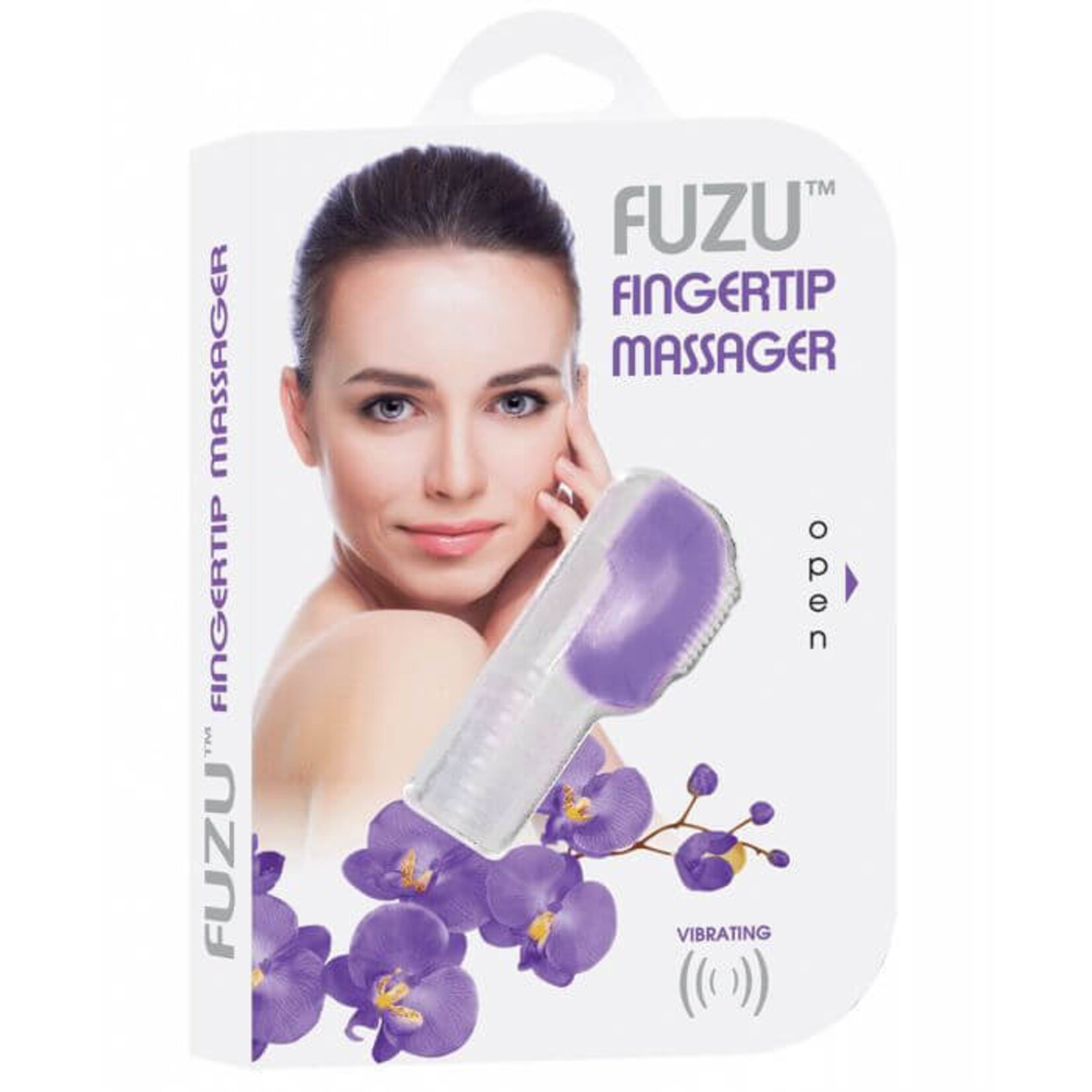 DeeVa Fuzu Fingertip Massager - Neon Purple