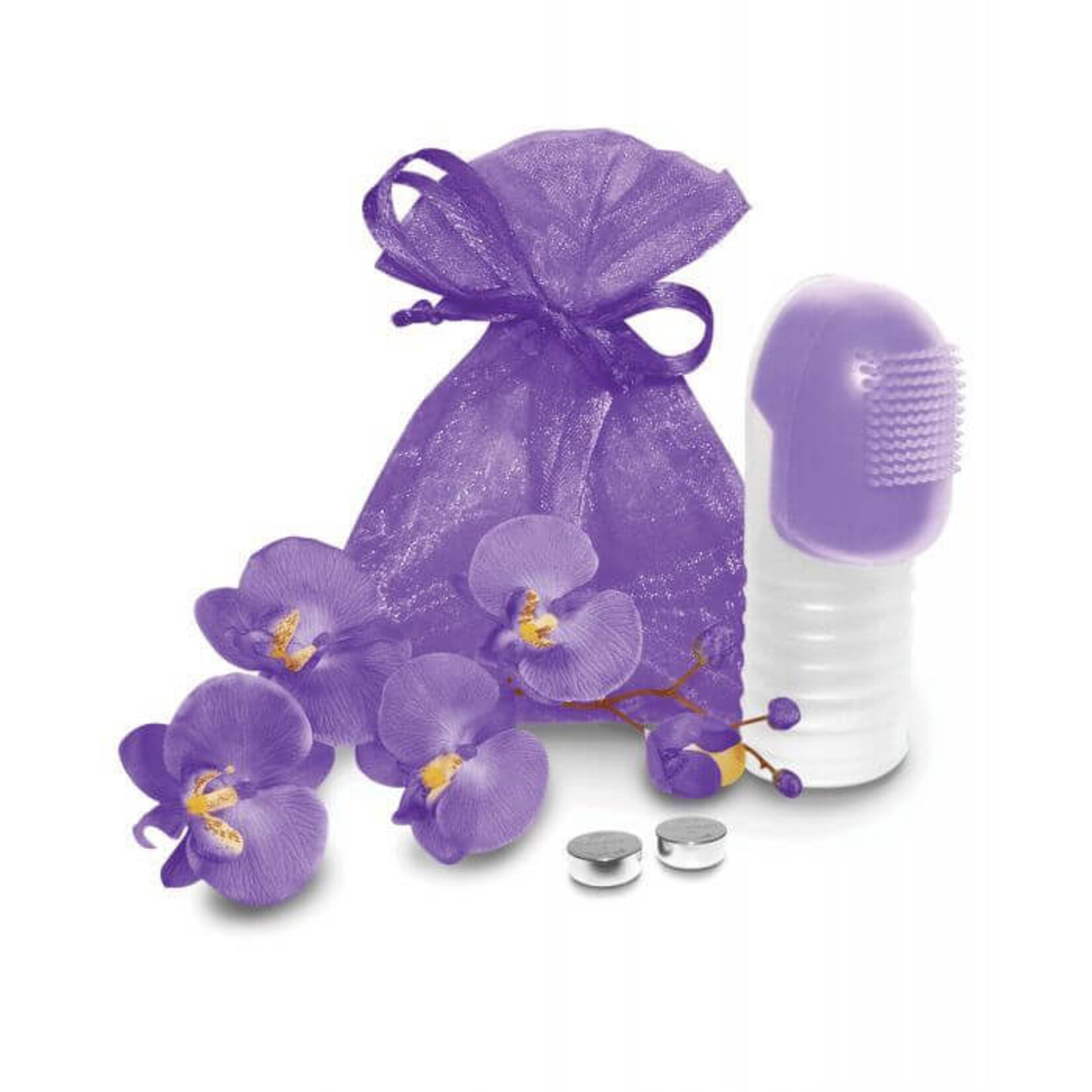 DeeVa Fuzu Fingertip Massager - Neon Purple