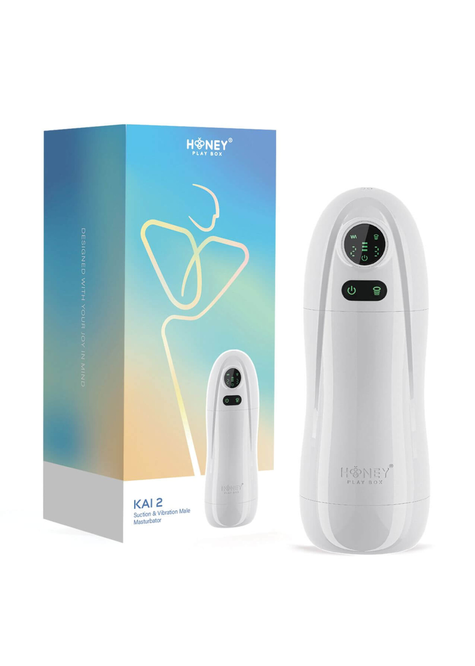 Honey Play Box Kai 2 Automatic Blowjob Masturbator - White