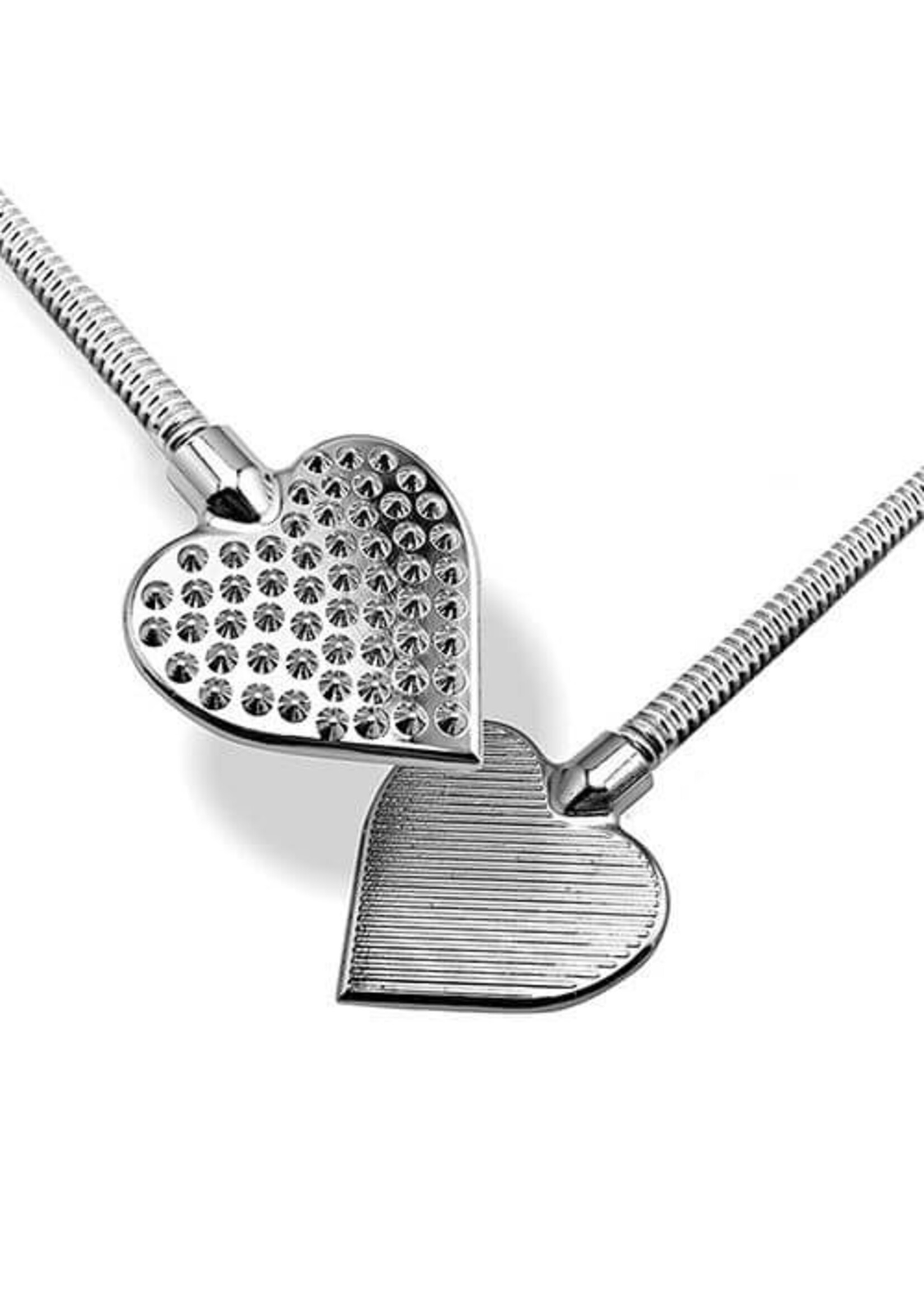 Nixie Nixie Flaming Heart Riding Crop - Silver