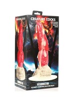 Creature Cocks Resurrector Phoenix Squirting Silicone Dildo - Red/White