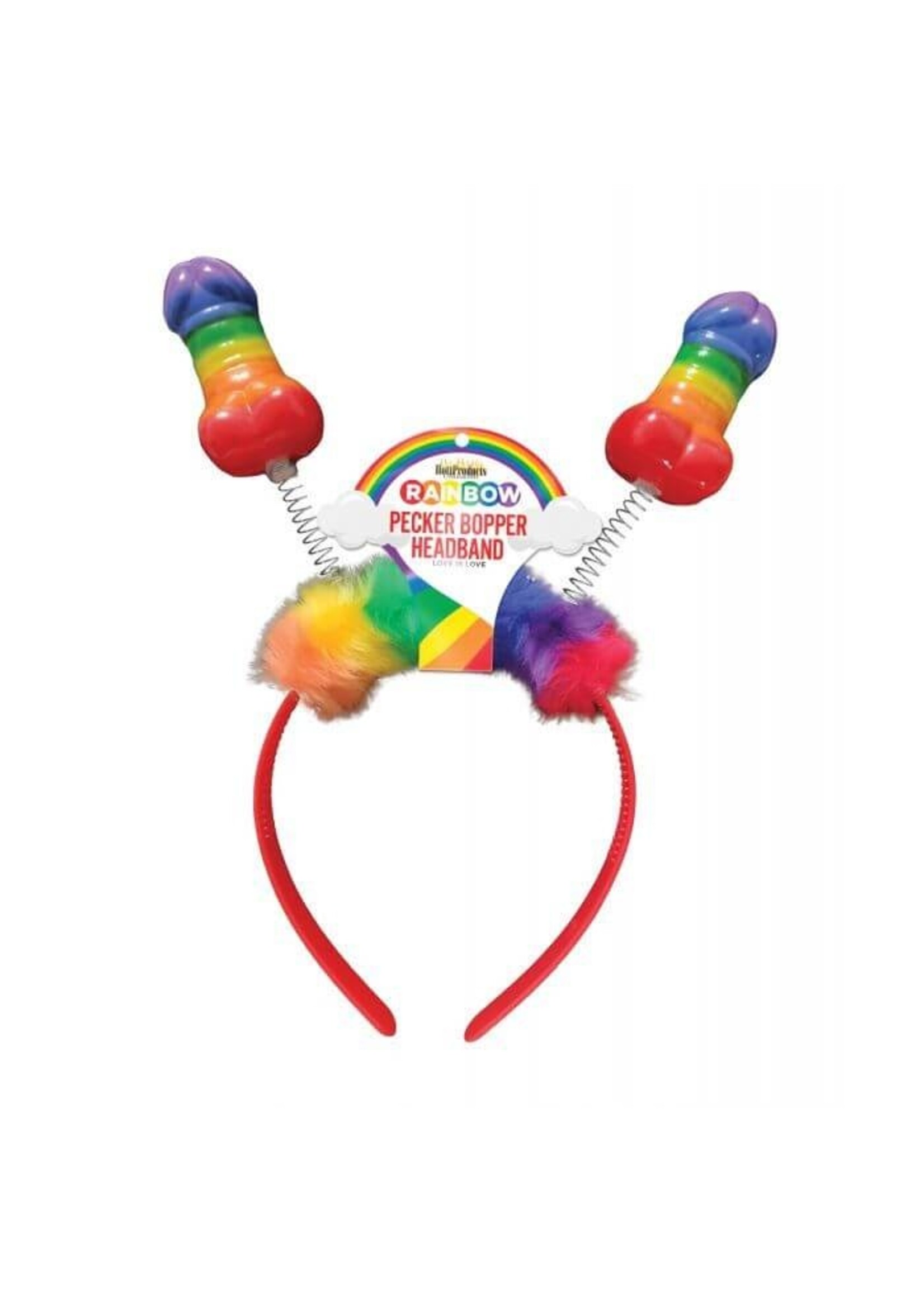 Rainbow Pecker Bopper Headband