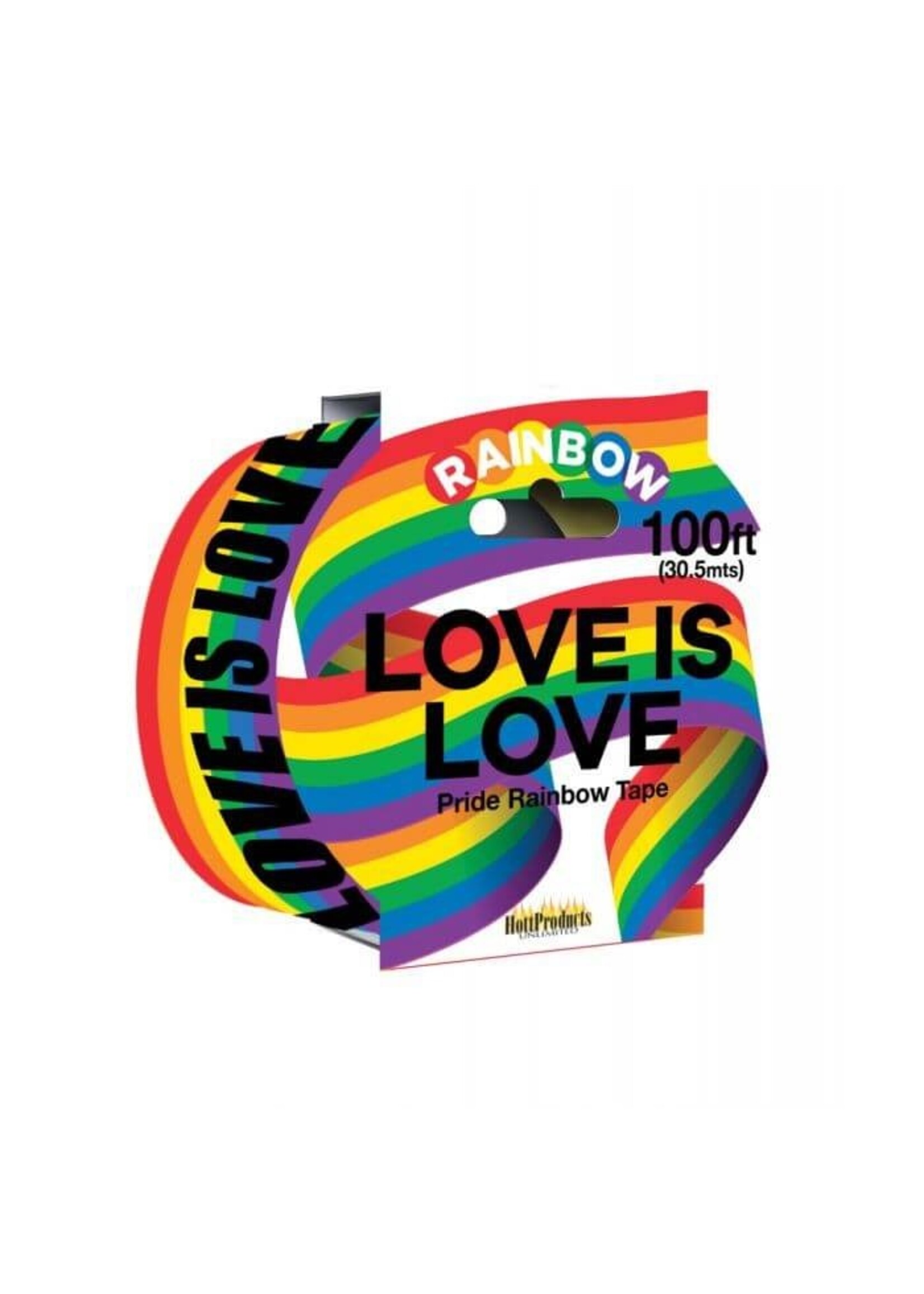 Love Is Love Rainbow Style Caution Party Tape