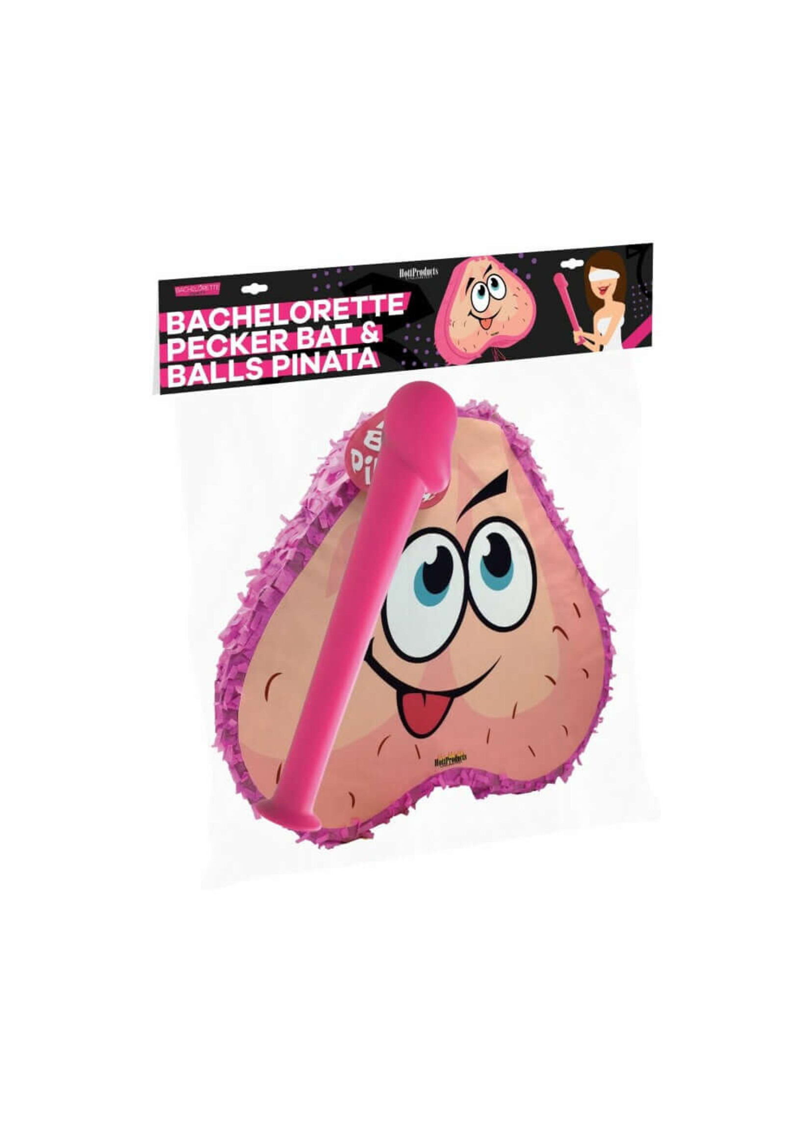 Pink Pecker Bat & Ball Pinata Combo Pack