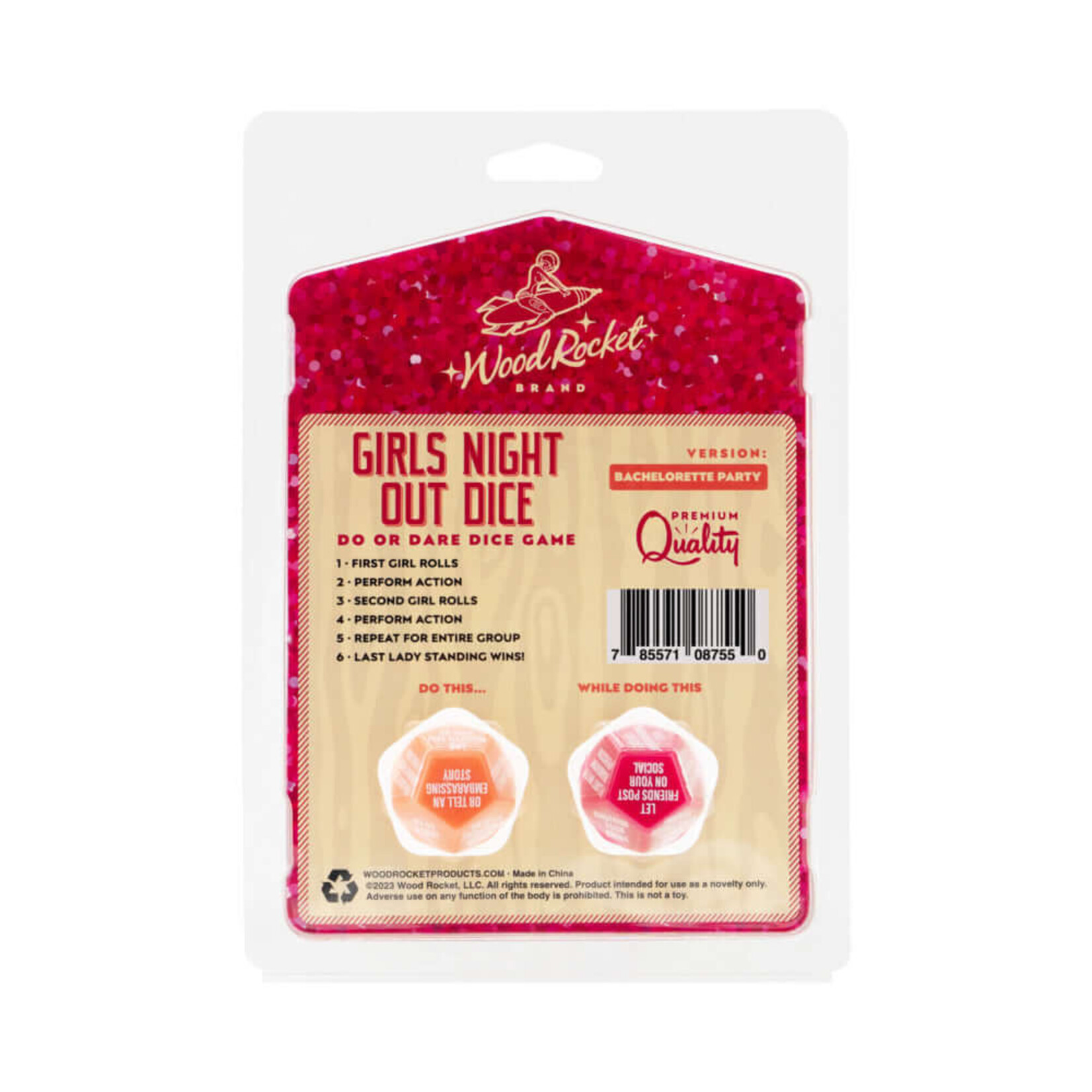 Wood Rocket LLC Girls Night Out Dice: Bachelorette Party