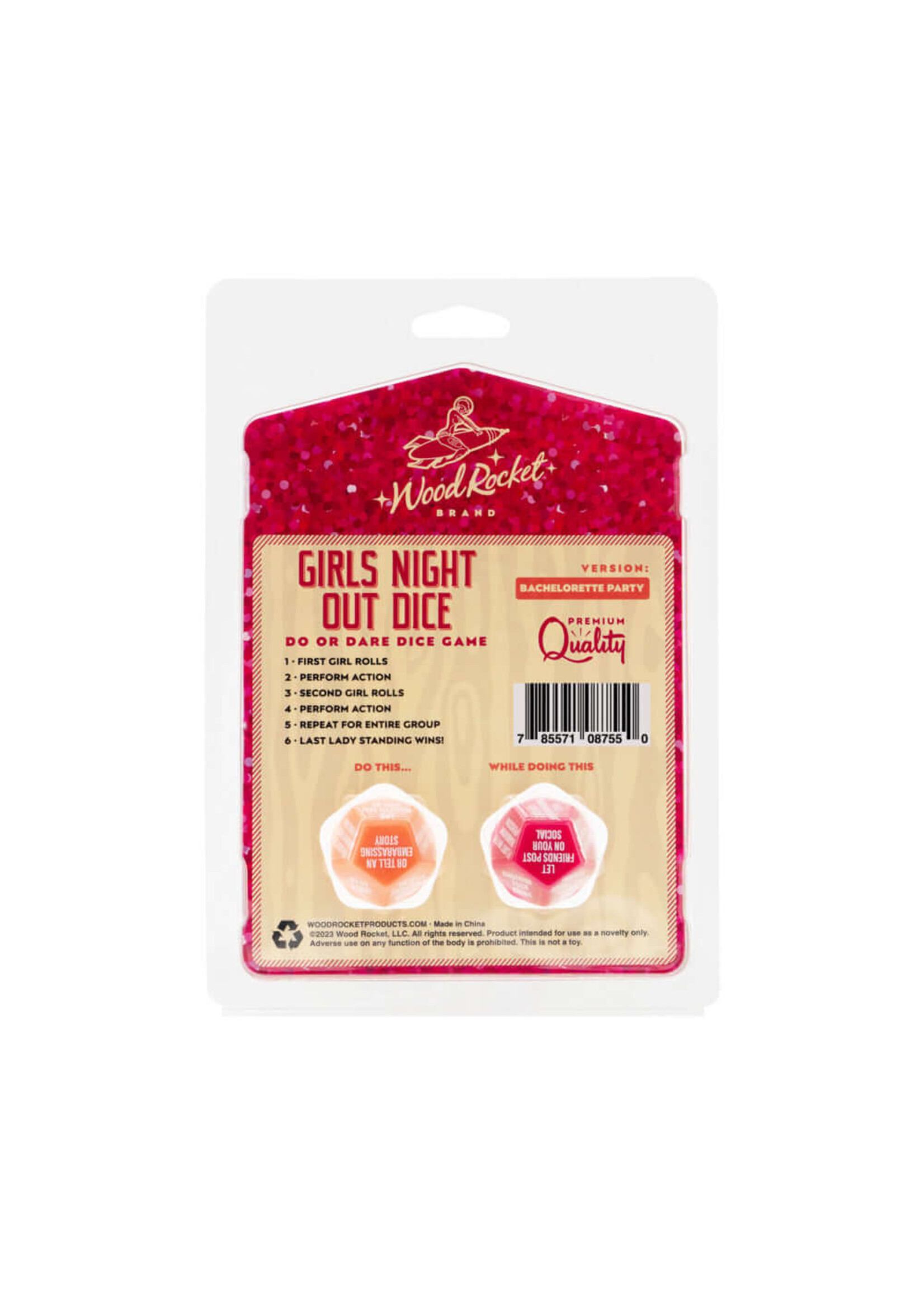Wood Rocket LLC Girls Night Out Dice: Bachelorette Party