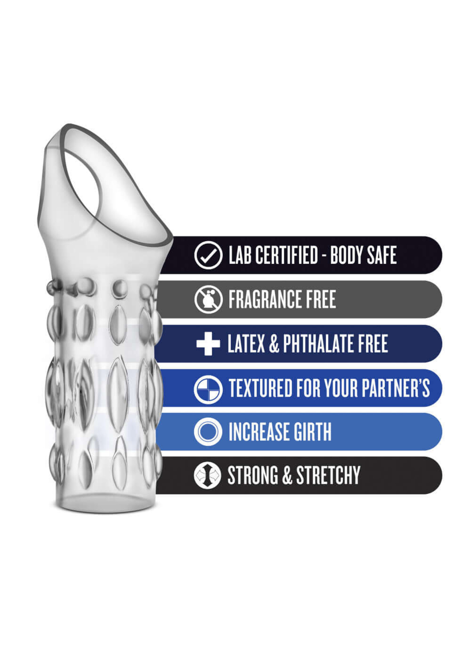 Performance Performance - Studded Sleeve Ring - Clear