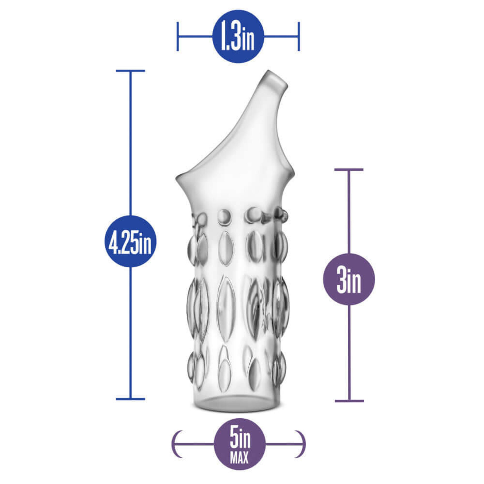 Performance Performance - Studded Sleeve Ring - Clear