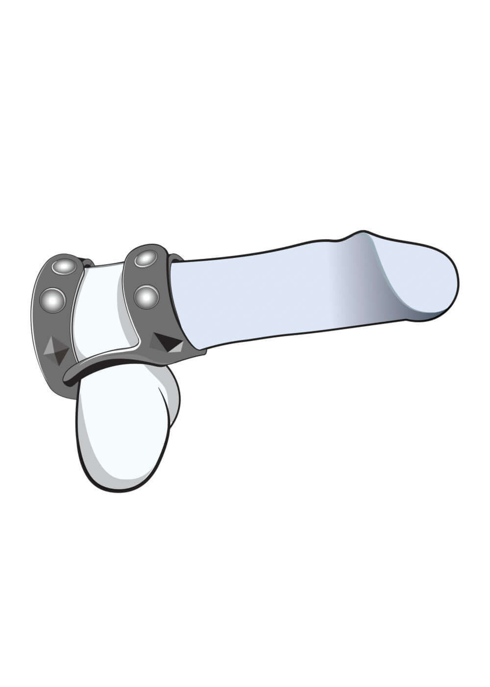 Performance Performance - VS8 - Silicone Double Cock & Ball Strap - Black