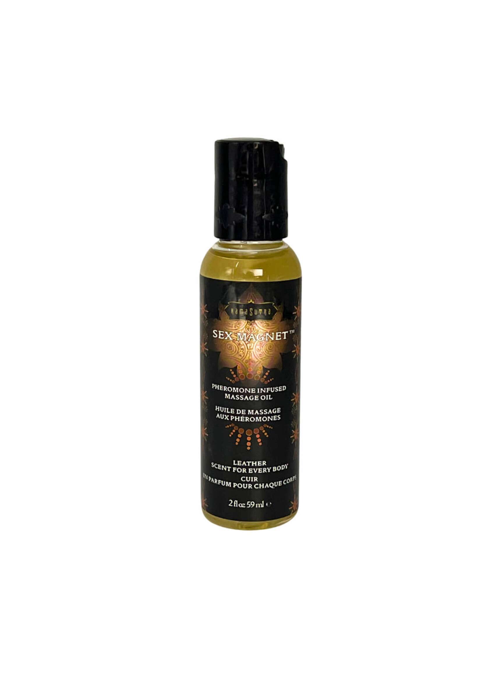 Kama Sutra Sex Magnet Pheromone - Leather Massage Oil 2 fl oz