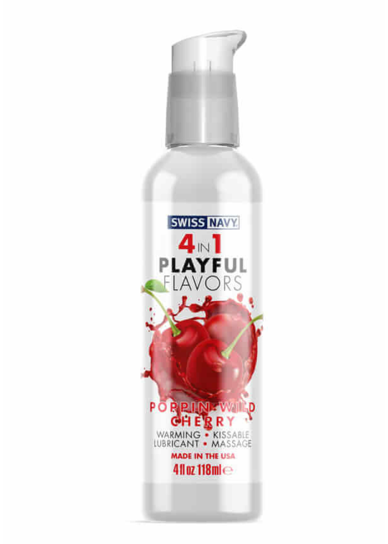 Swiss Navy Swiss Navy 4-in-1 Poppin Wild Cherry 4oz