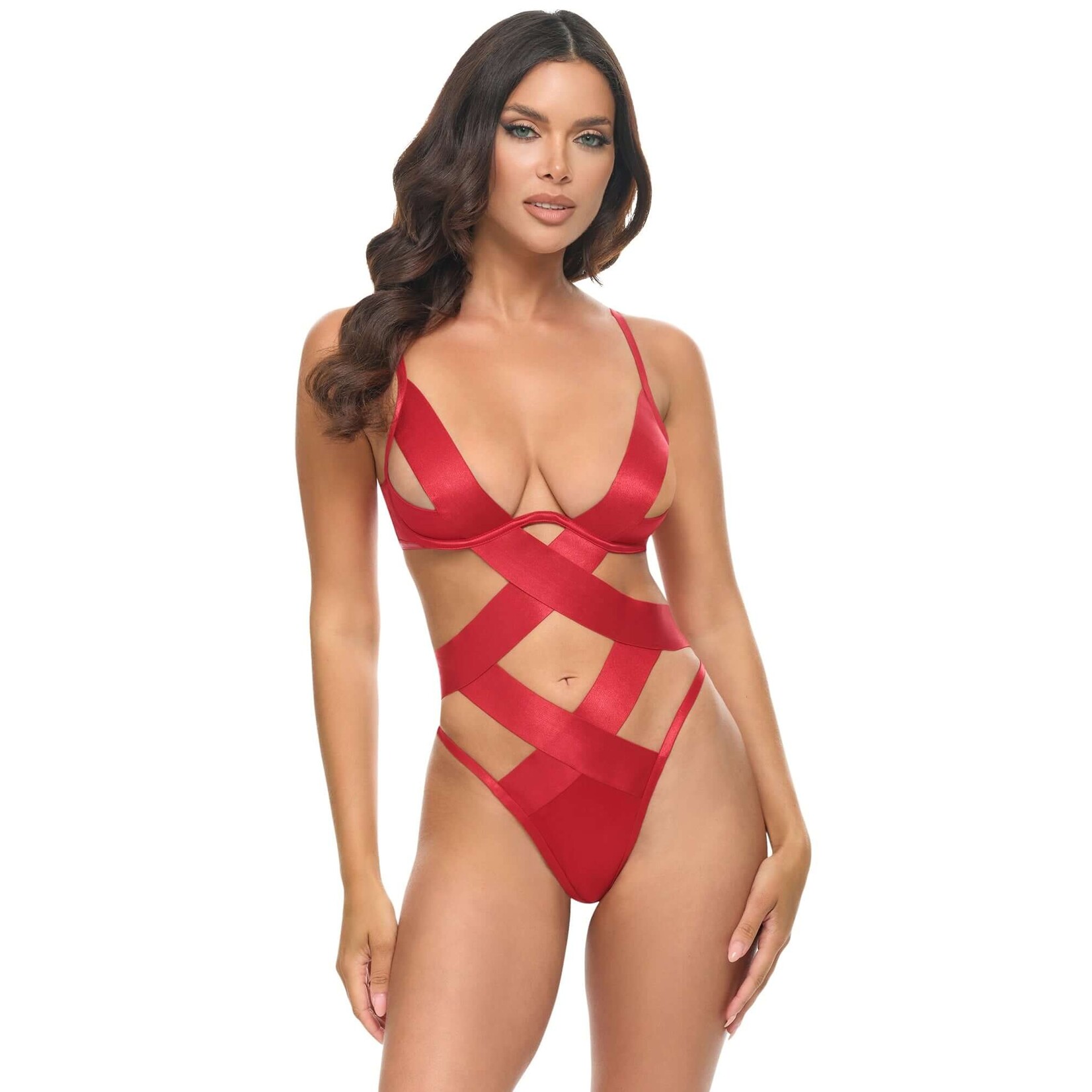 Oh La La Lace Satin Bodysuit