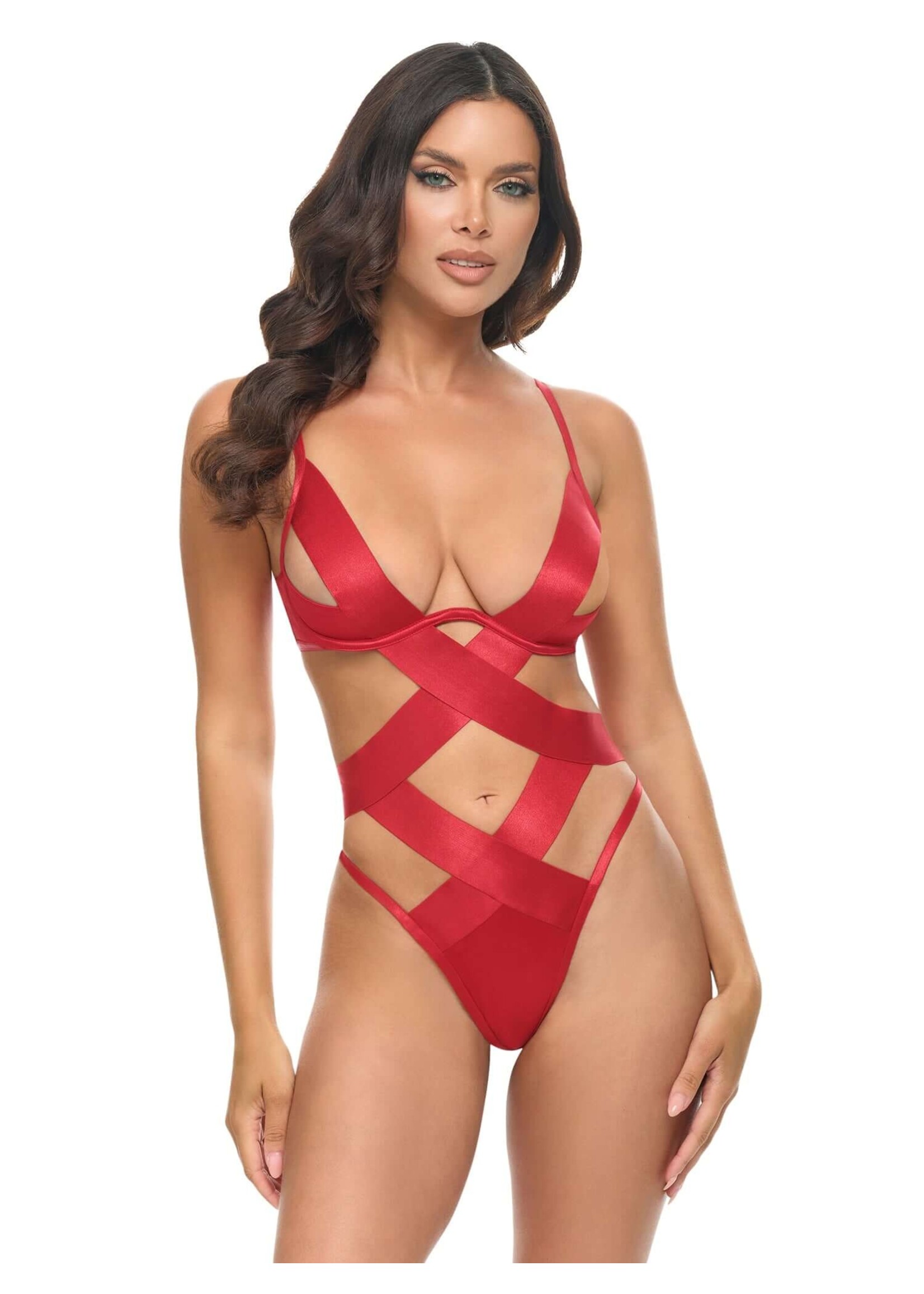 Oh La La Lace Satin Bodysuit