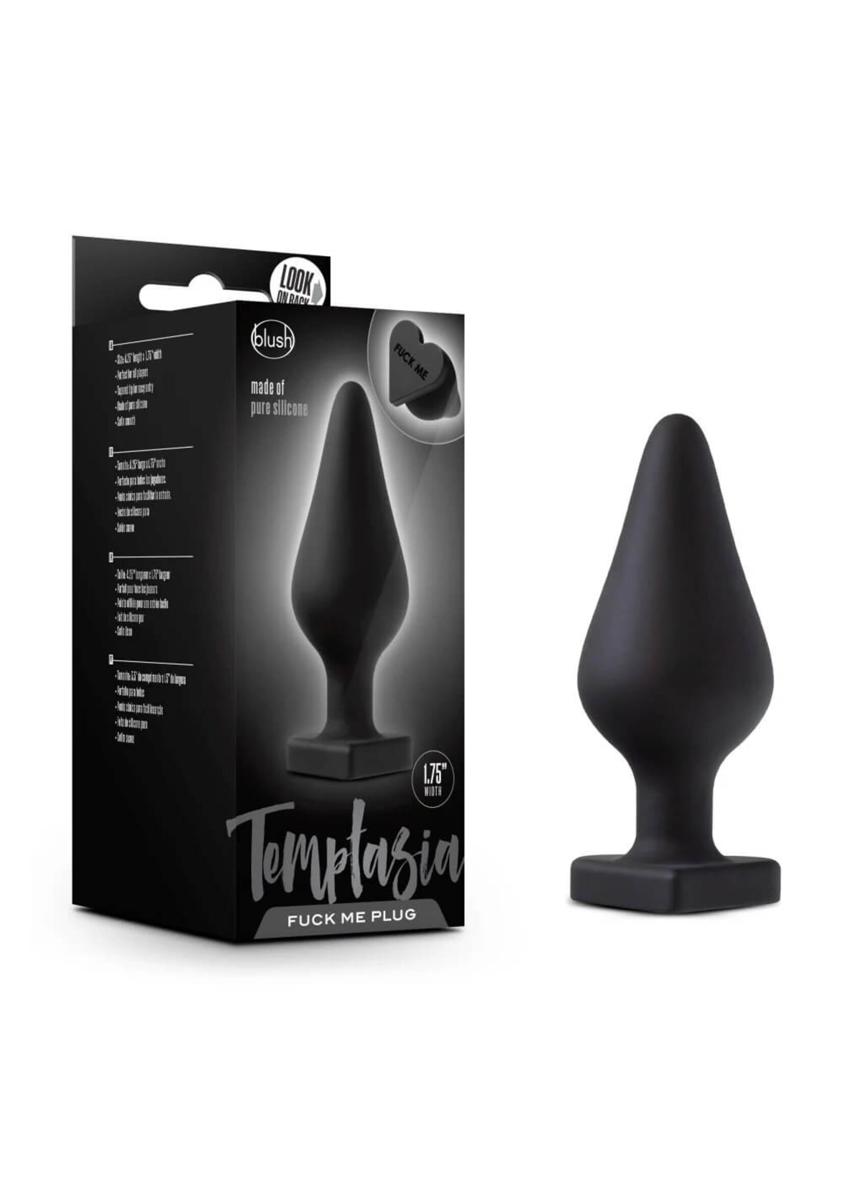 Temptasia - Fuck Me Butt Plug - Black