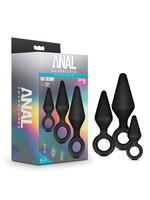 Anal Adventures Platinum Anal Adventures Platinum - Silicone Loop Plug Kit - Black