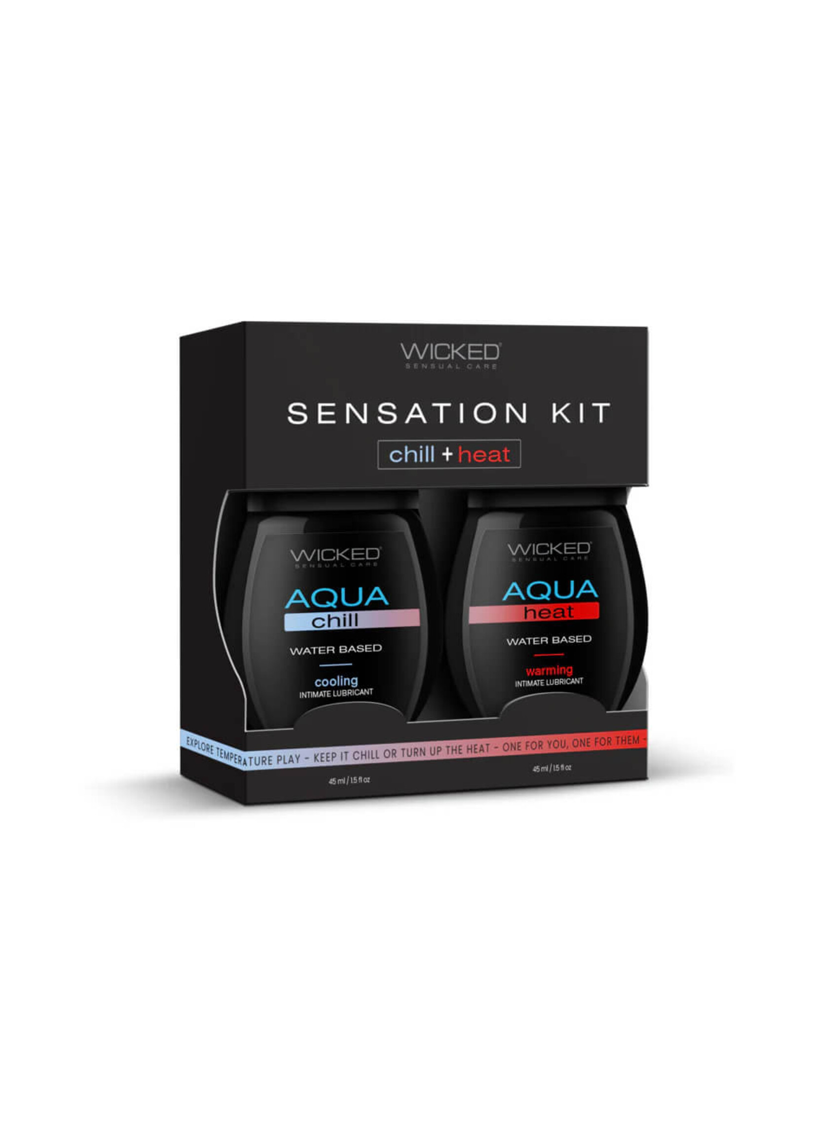 Wicked Sensual Care Sensation Kit Cooling and Warming Intimate Lubricants 1.5oz