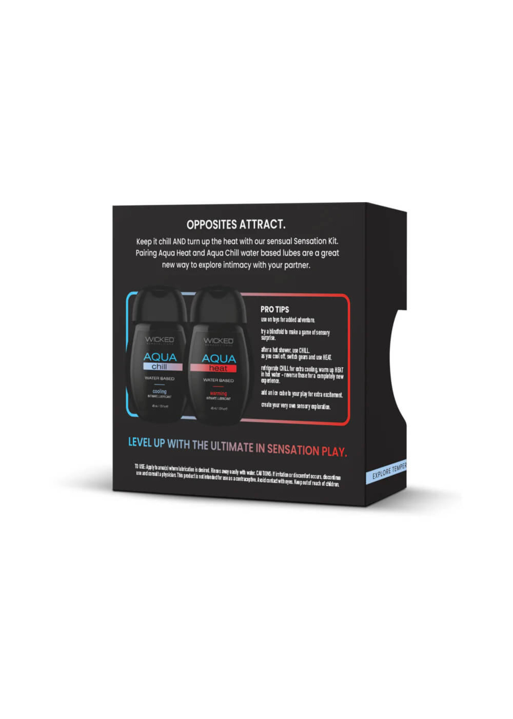 Wicked Sensual Care Sensation Kit Cooling and Warming Intimate Lubricants 1.5oz