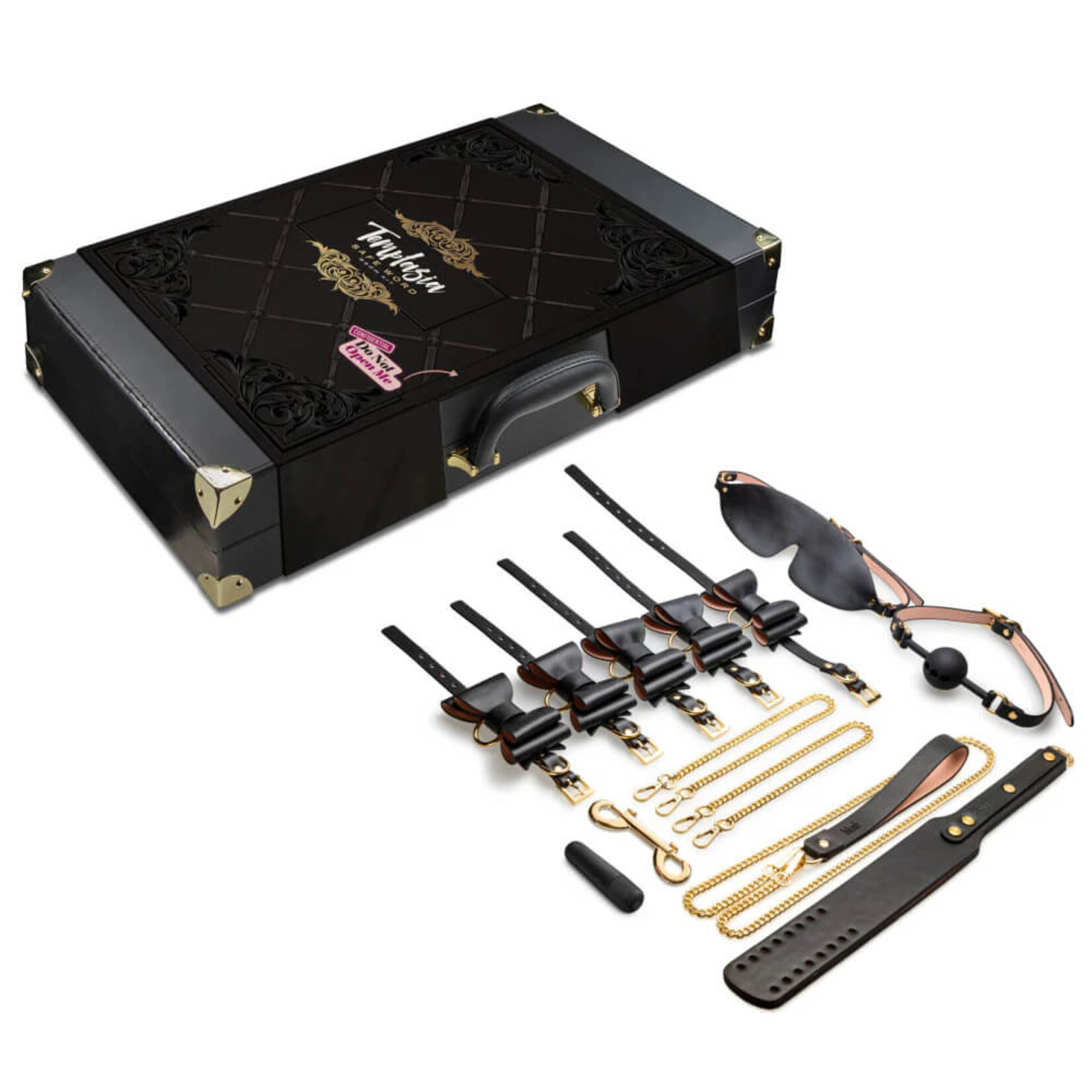 Blush Temptasia - Safe Word - Bondage Kit with Suitcase - Black