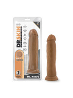Dr. Skin Dr. Skin Silicone - Dr. Henry - 9 Inch Dildo with Suction Cup - Mocha
