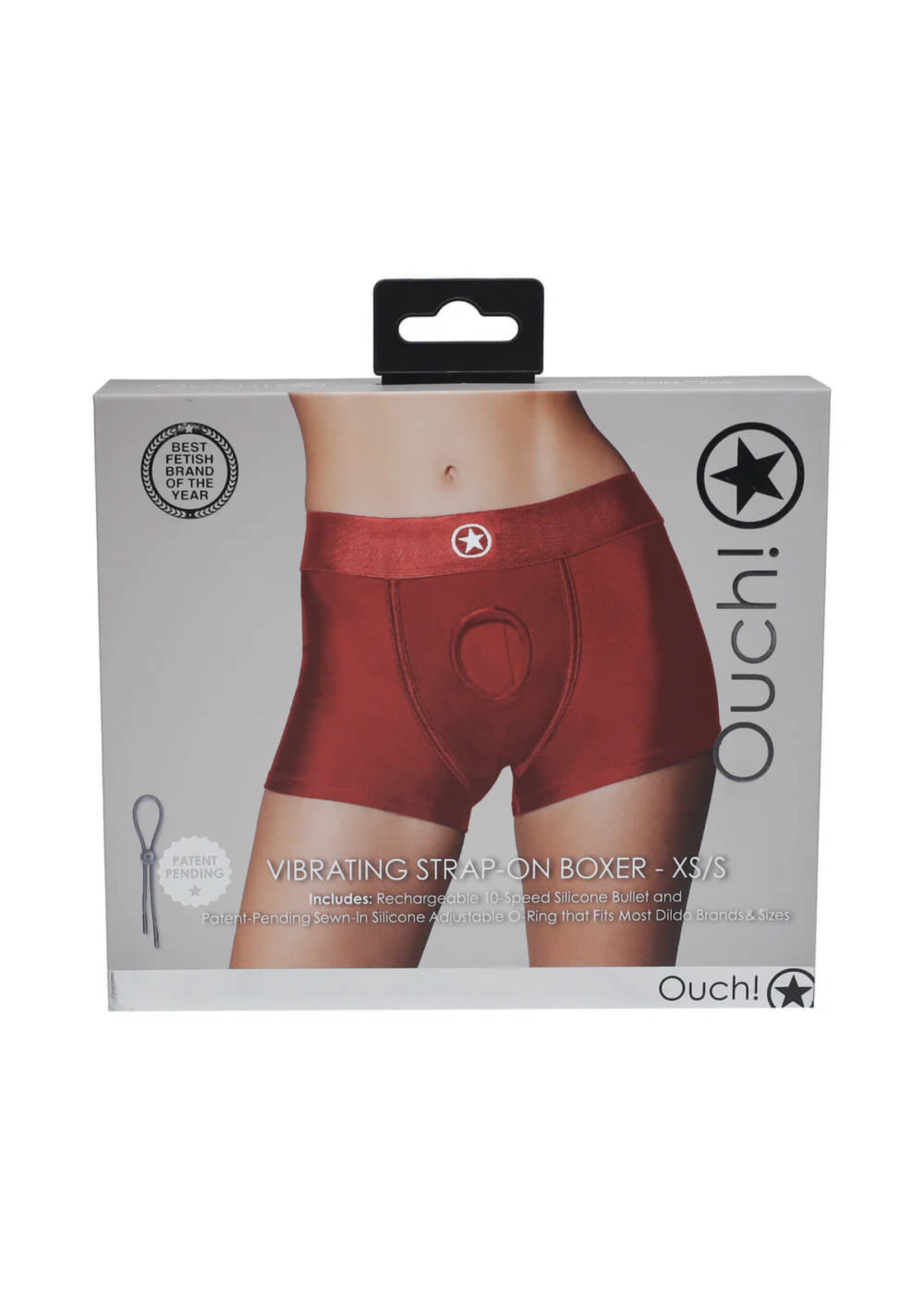 Ouch! Vibrating Strap-on Boxer