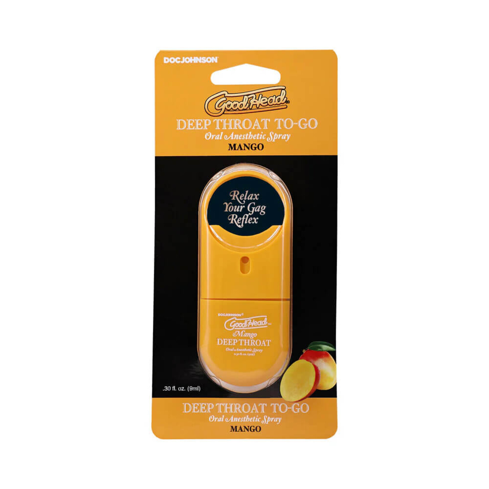 GoodHead - Deep Throat Spray To-Go - Mango - .30 fl. oz.
