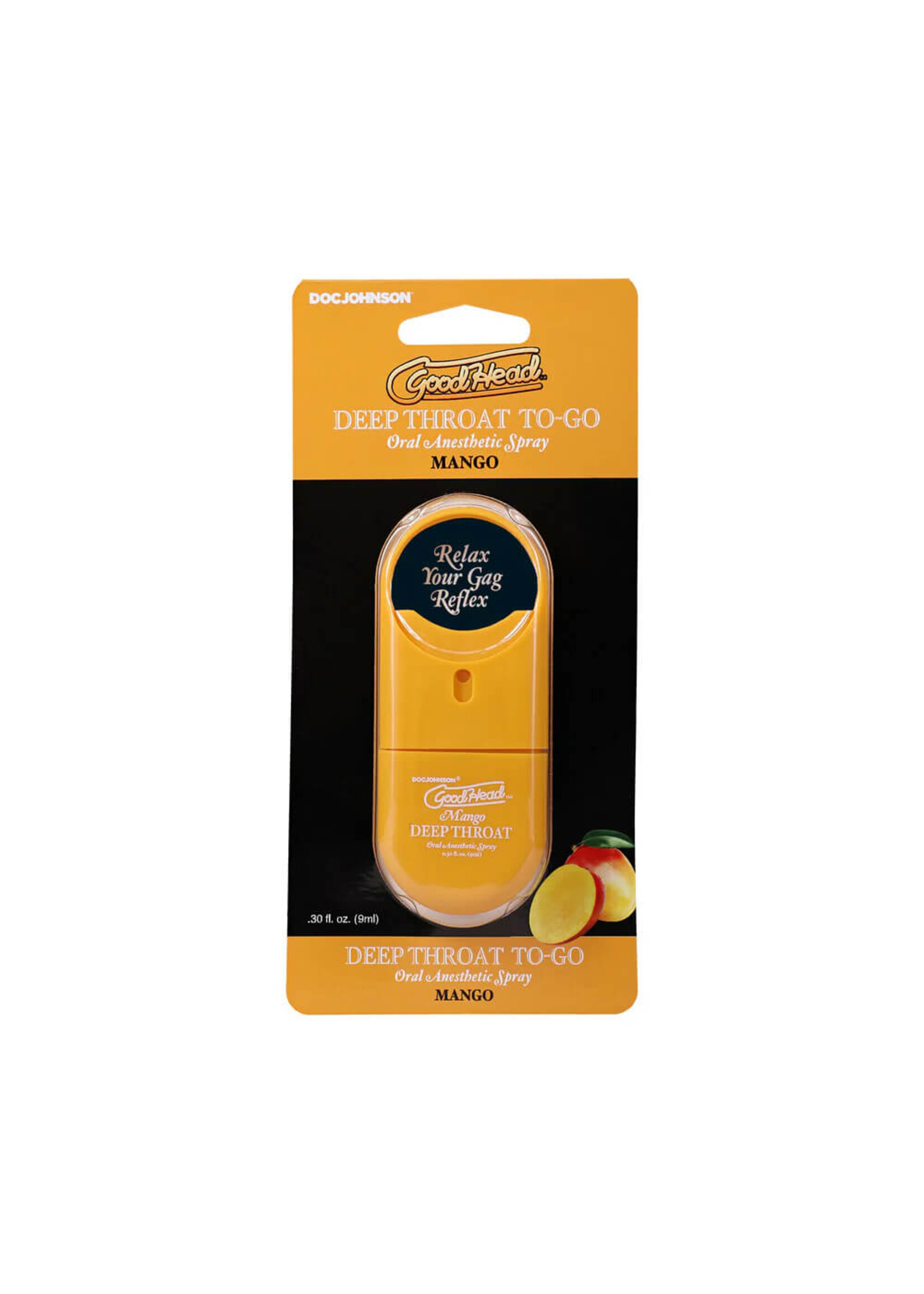 GoodHead - Deep Throat Spray To-Go - Mango - .30 fl. oz.