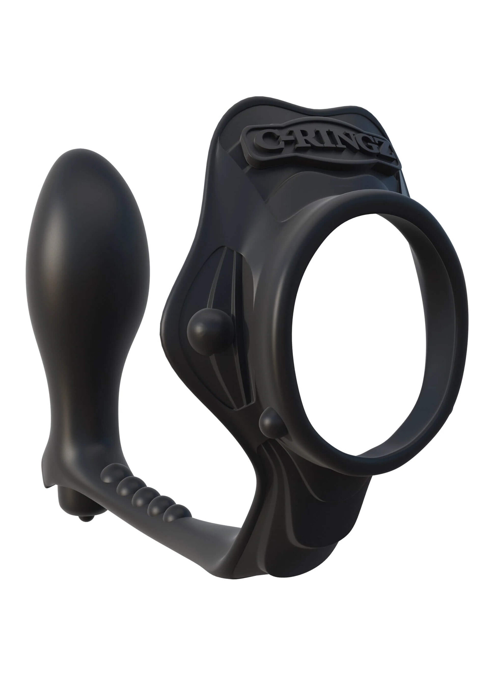 Fantasy C-Ringz Rock Hard Ass-Gasm- Black