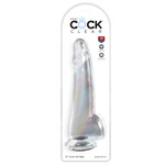 King Cock Clear 10" Cock w/Balls