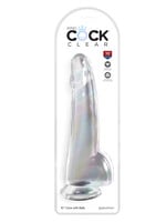 King Cock Clear 10" Cock w/Balls