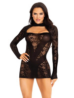 Leg Avenue Cuff It Lace Mini Dress