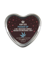 Earthly Body Hemp Seed 3-in-1 Massage Candle Pucker Up
