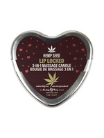 Earthly Body Hemp Seed 3-in-1 Massage Candle Lip Locked